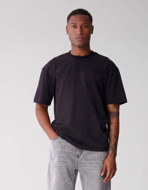 Honeycomb T-Shirt Lila SHOEBY MEN