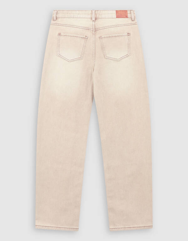 Strass Barrel Fit Jeans in Sand SHOEBY GIRLS