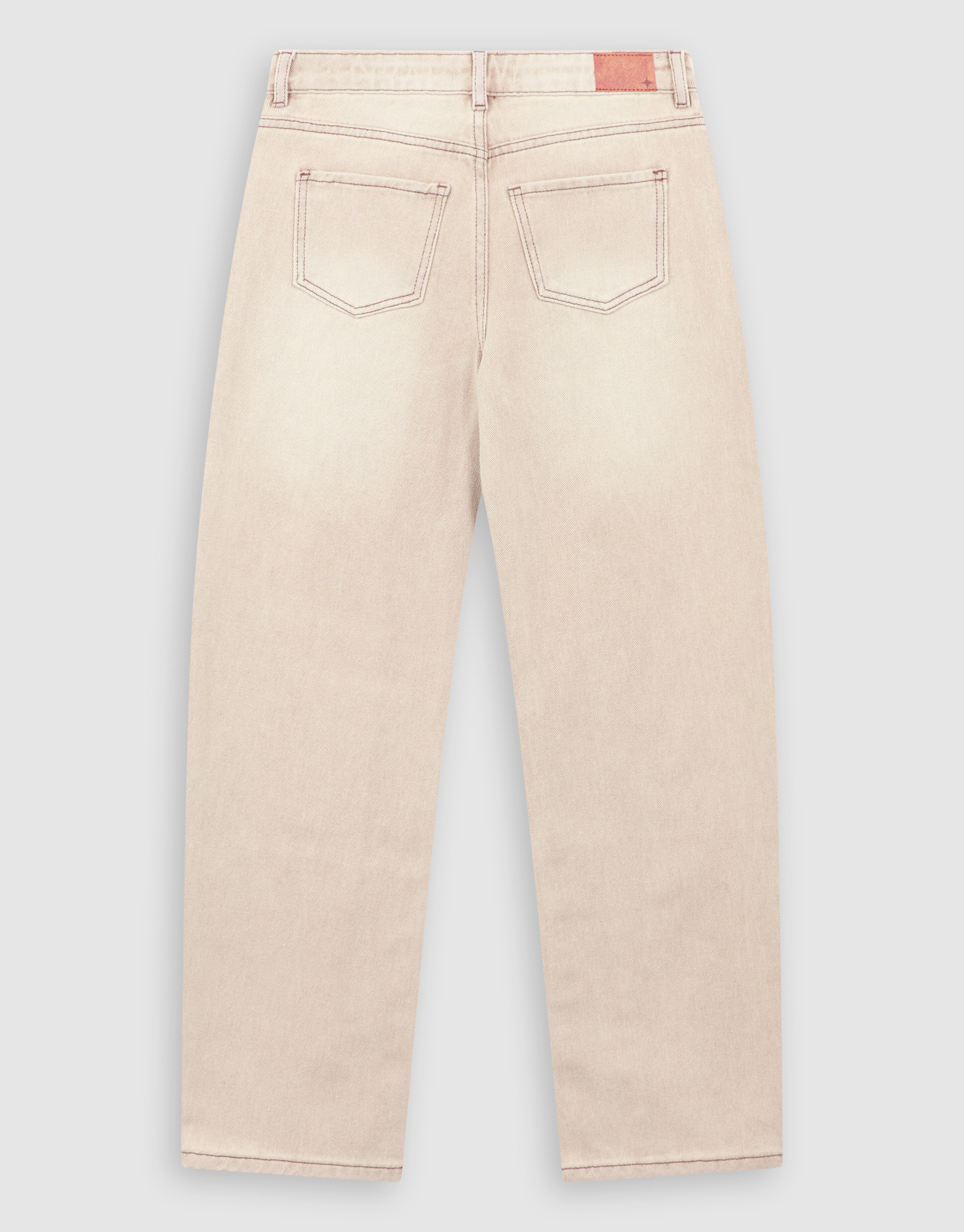 Strass Barrel Fit Jeans in Sand SHOEBY GIRLS