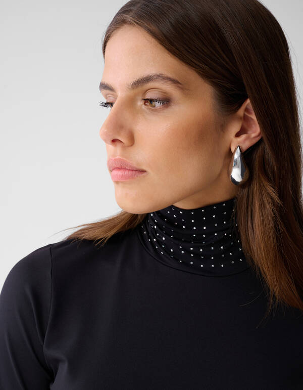 Strass Col Top Schwarz SHOEBY WOMEN