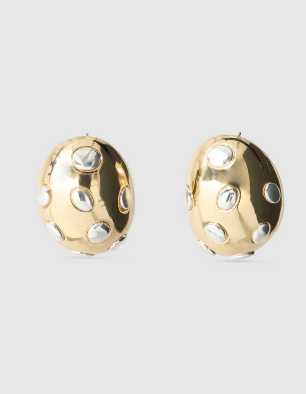 Ei Ohrringe Gold/Silber SHOEBY ACCESSOIRES
