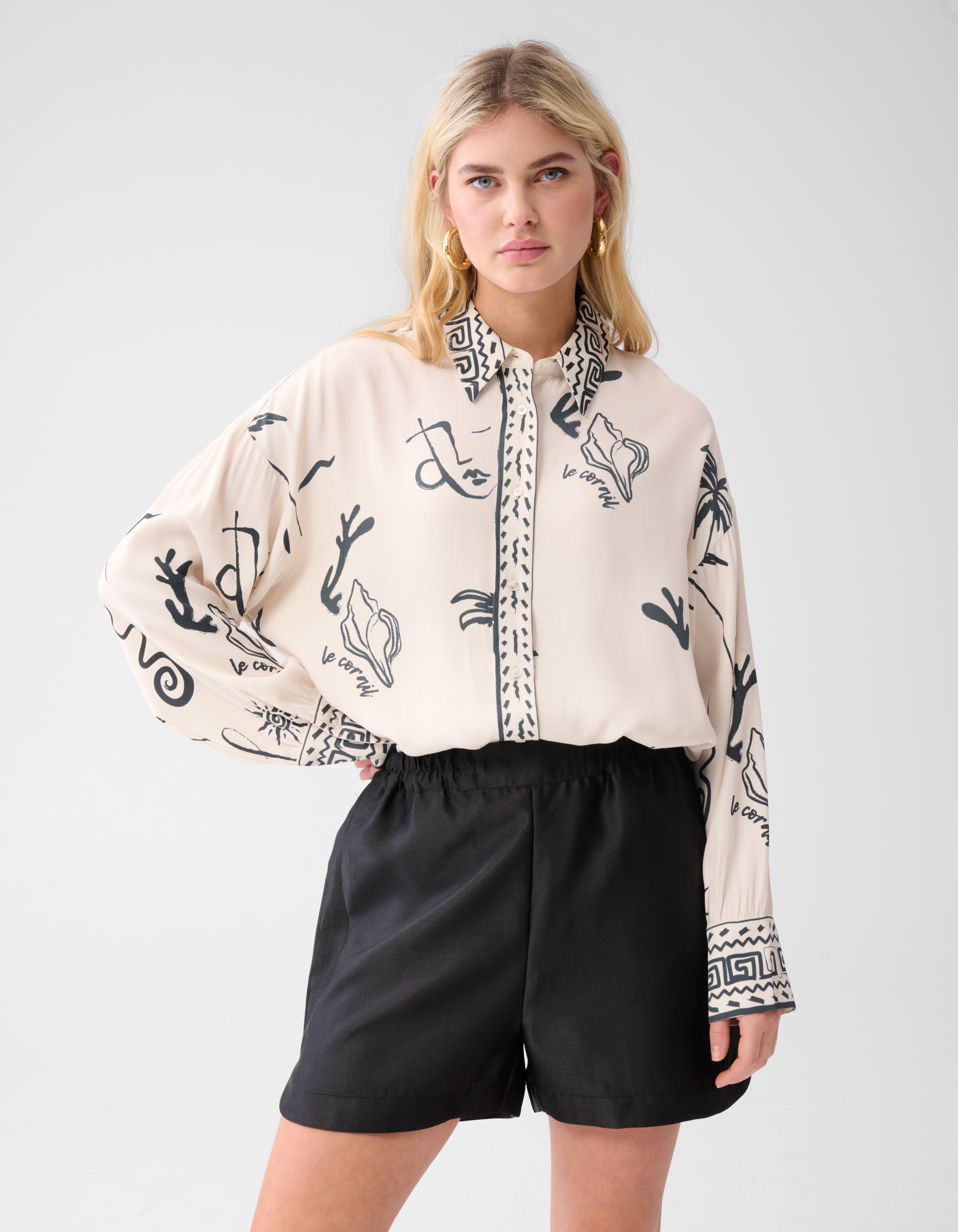 Satijnen Short Zwart SHOEBY WOMEN