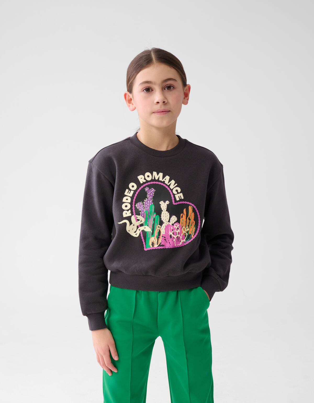Artwork Pullover Dunkelgrau SHOEBY GIRLS