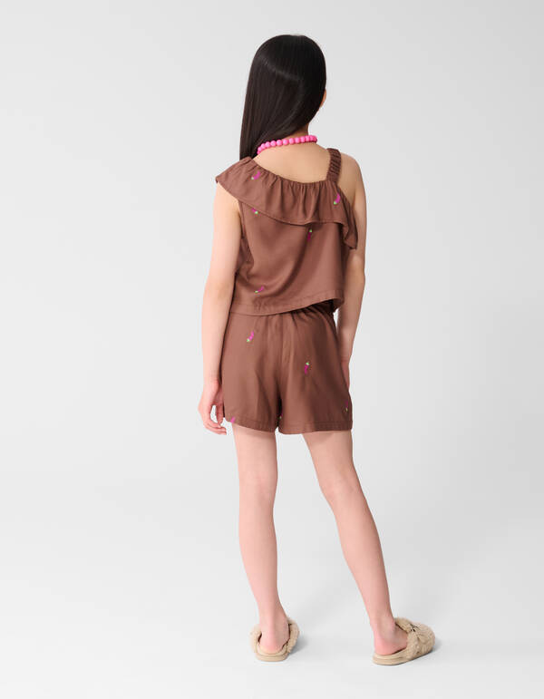 Chili R&uuml;sche Top Braun SHOEBY GIRLS