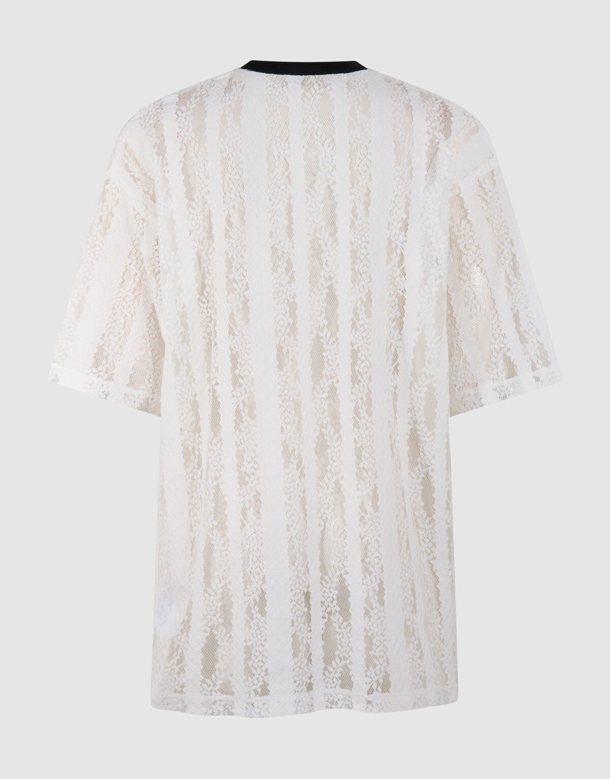 Oversized-T-Shirt mit Spitzenlabel Wei&szlig; SHOEBY WOMEN