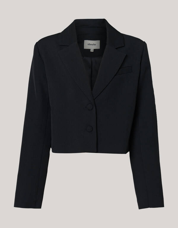 Cropped Blazer Schwarz SHOEBY GIRLS