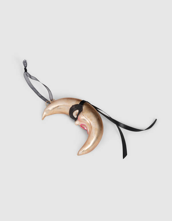 Masked Moon Weihnachtskugel Gold von Fred SHOEBY ACCESSOIRES