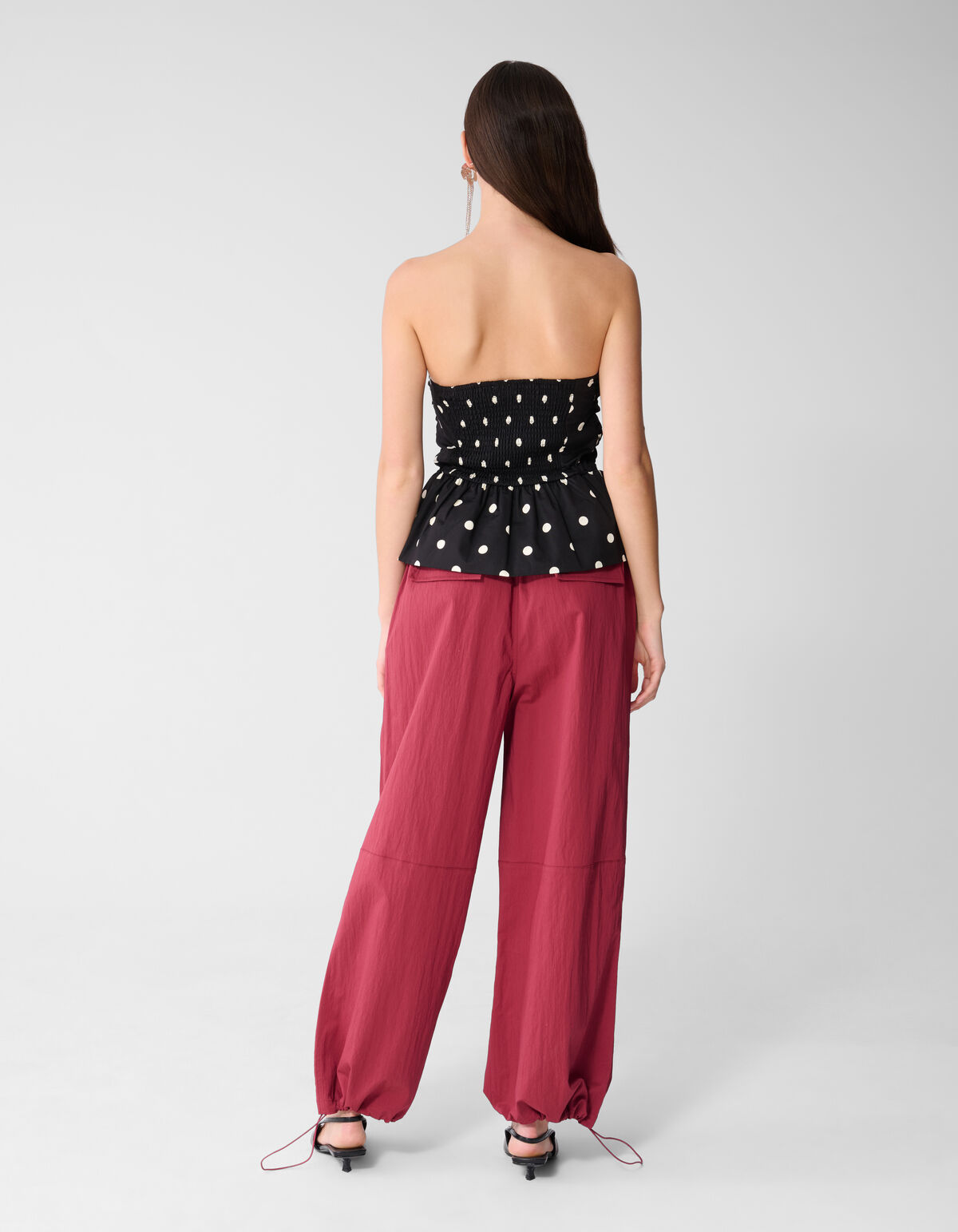 Strapless Polkadot Top Schwarz/Wei&szlig; SHOEBY WOMEN