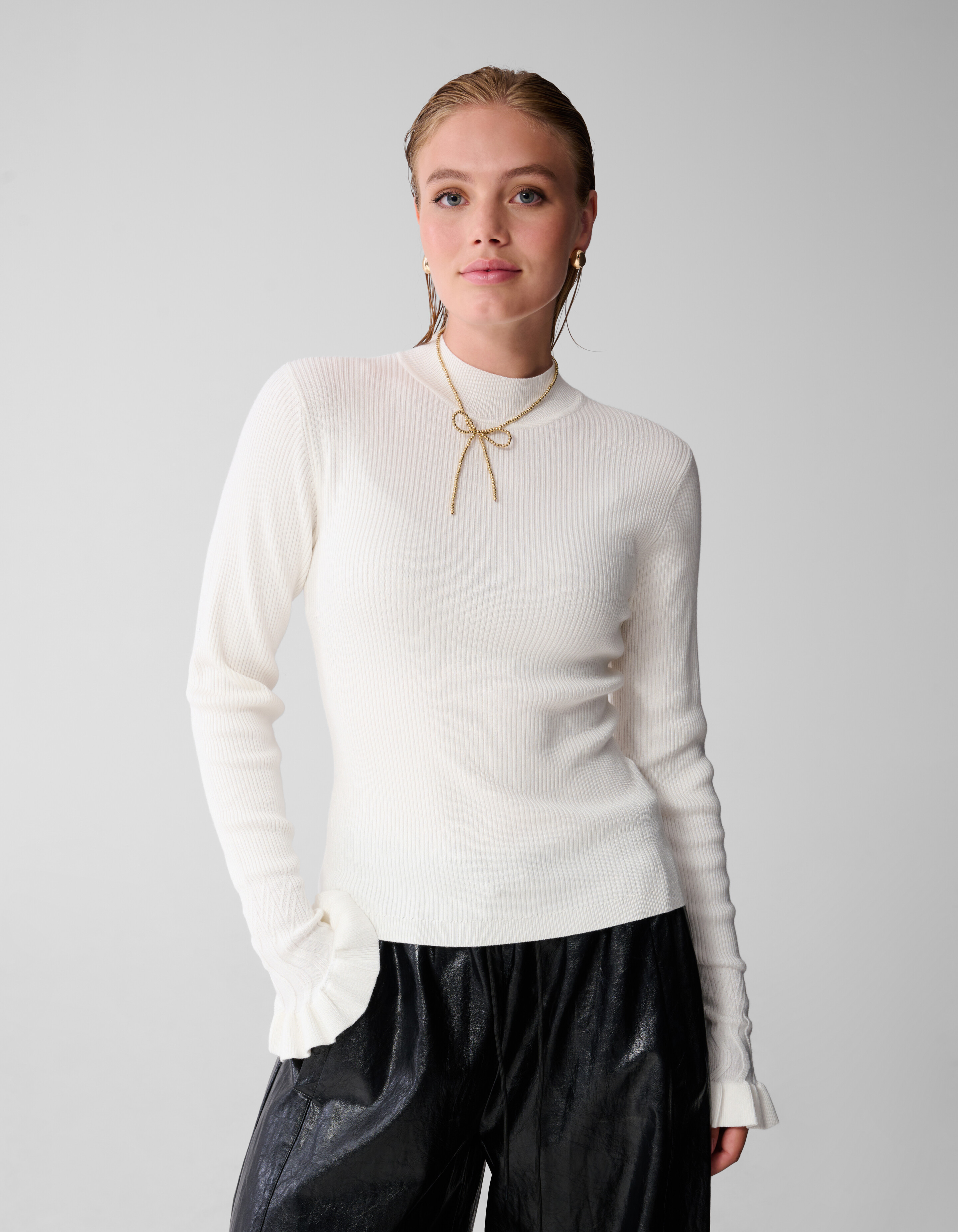 Frill Top Gebroken Wit SHOEBY WOMEN
