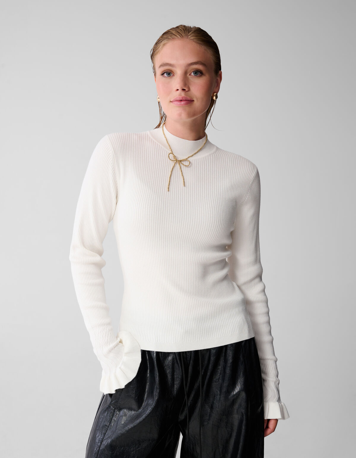 Frill Top Gebroken Wit SHOEBY WOMEN