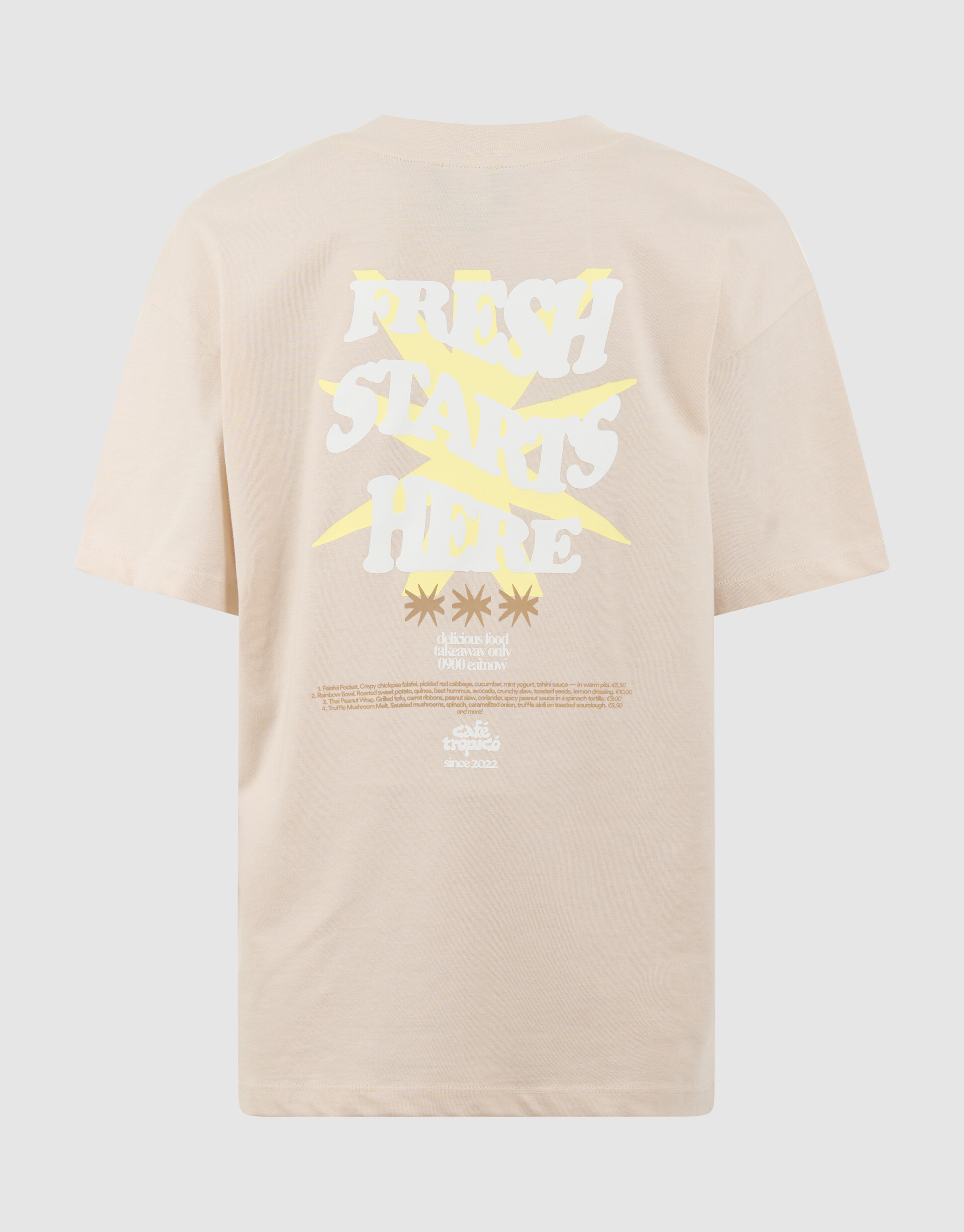 Fresh Artwork T-Shirt Beige SHOEBY BOYS