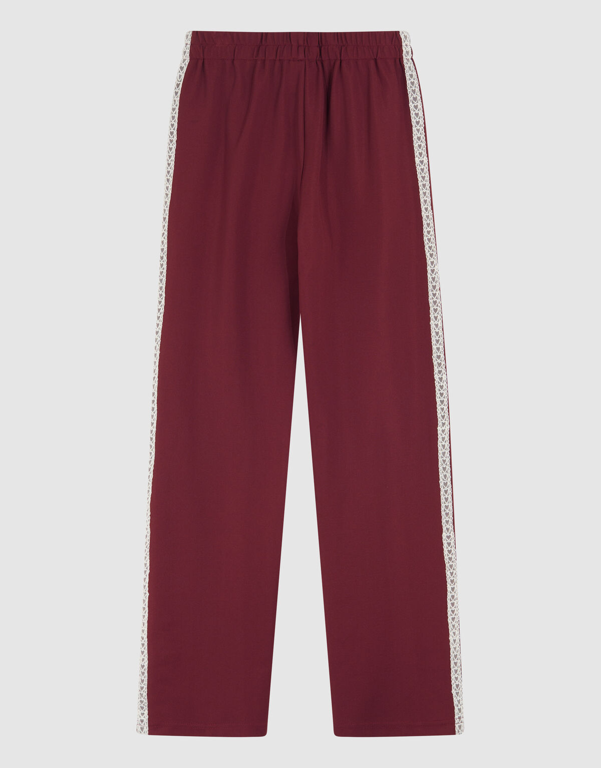 Sportliche Hose mit weitem Bein Dunkelrot SHOEBY GIRLS