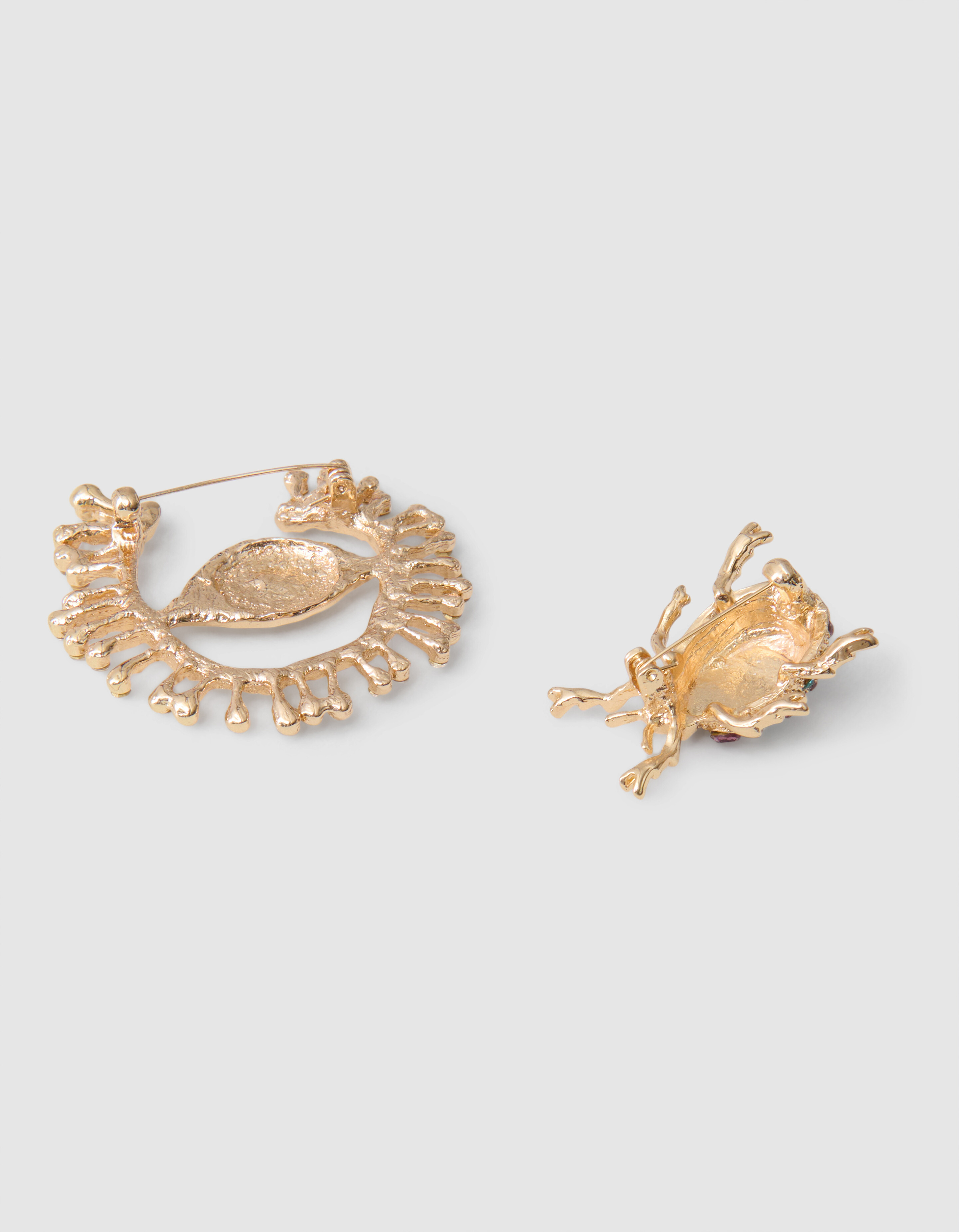 Strass Brosche Set Gold von fred SHOEBY ACCESSOIRES