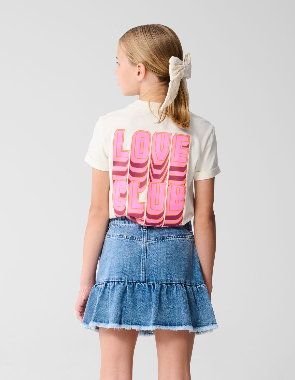 Love Club Artwork T-shirt Off Weiß SHOEBY GIRLS