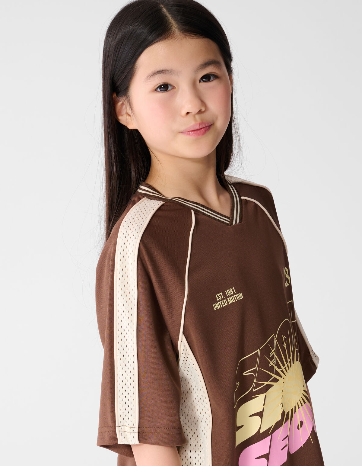 Seoul Baseball T-Shirt Braun SHOEBY GIRLS