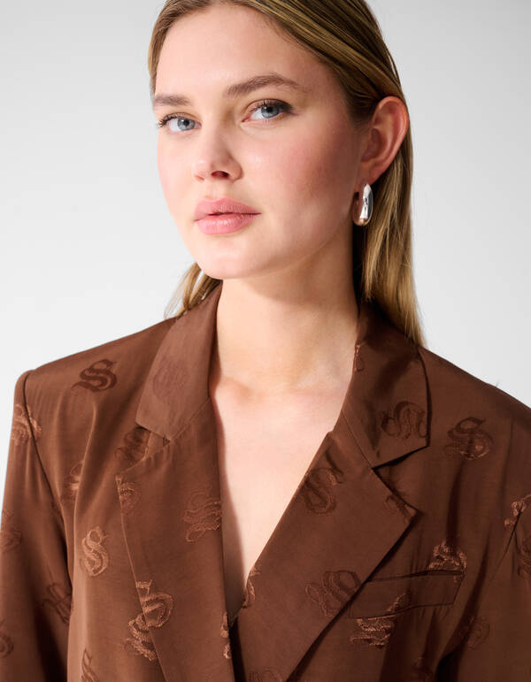 Jacquard Blazer Braun SHOEBY WOMEN