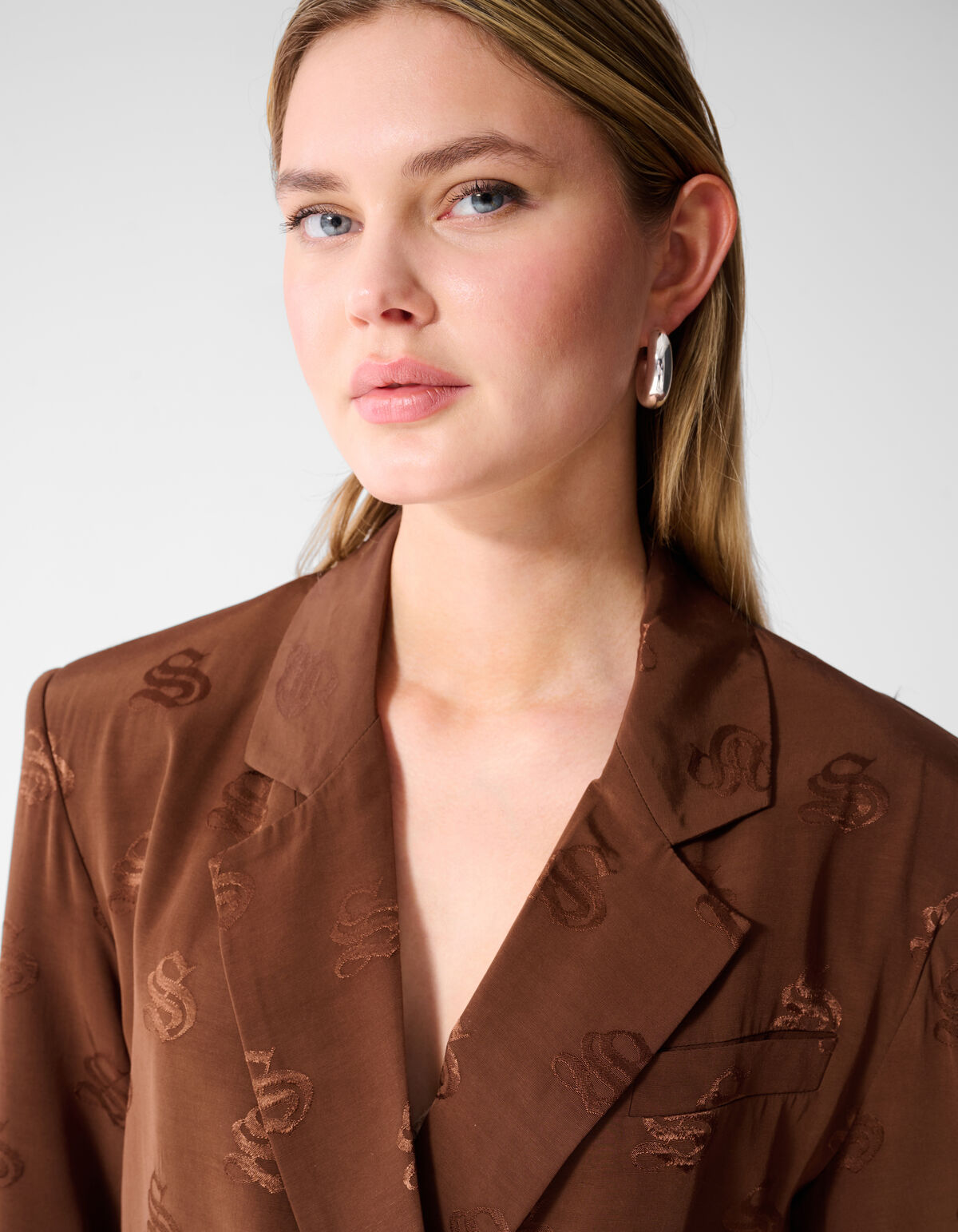 Jacquard Blazer Braun SHOEBY WOMEN