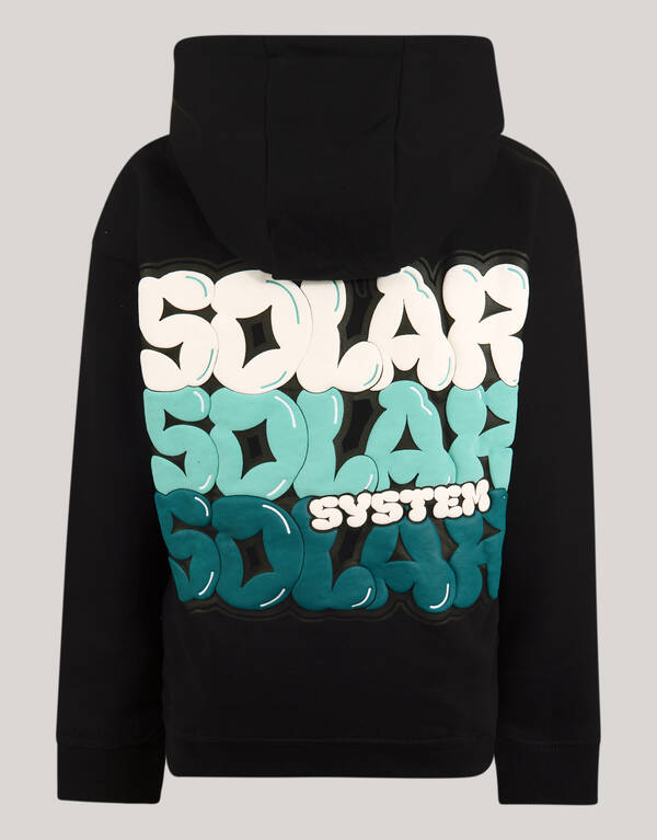 Text Print Hoodie Schwarz SHOEBY BOYS