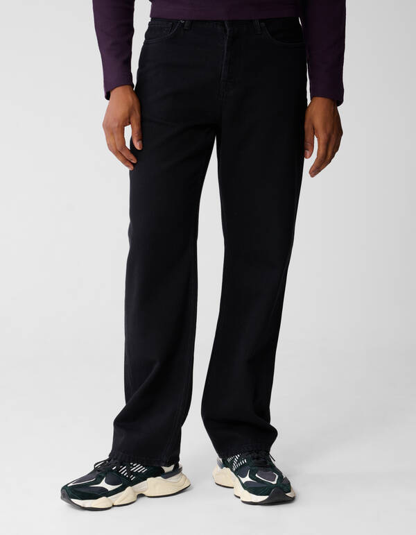 Relaxed Fit Jeans Washed Schwarz SHOEBY MEN