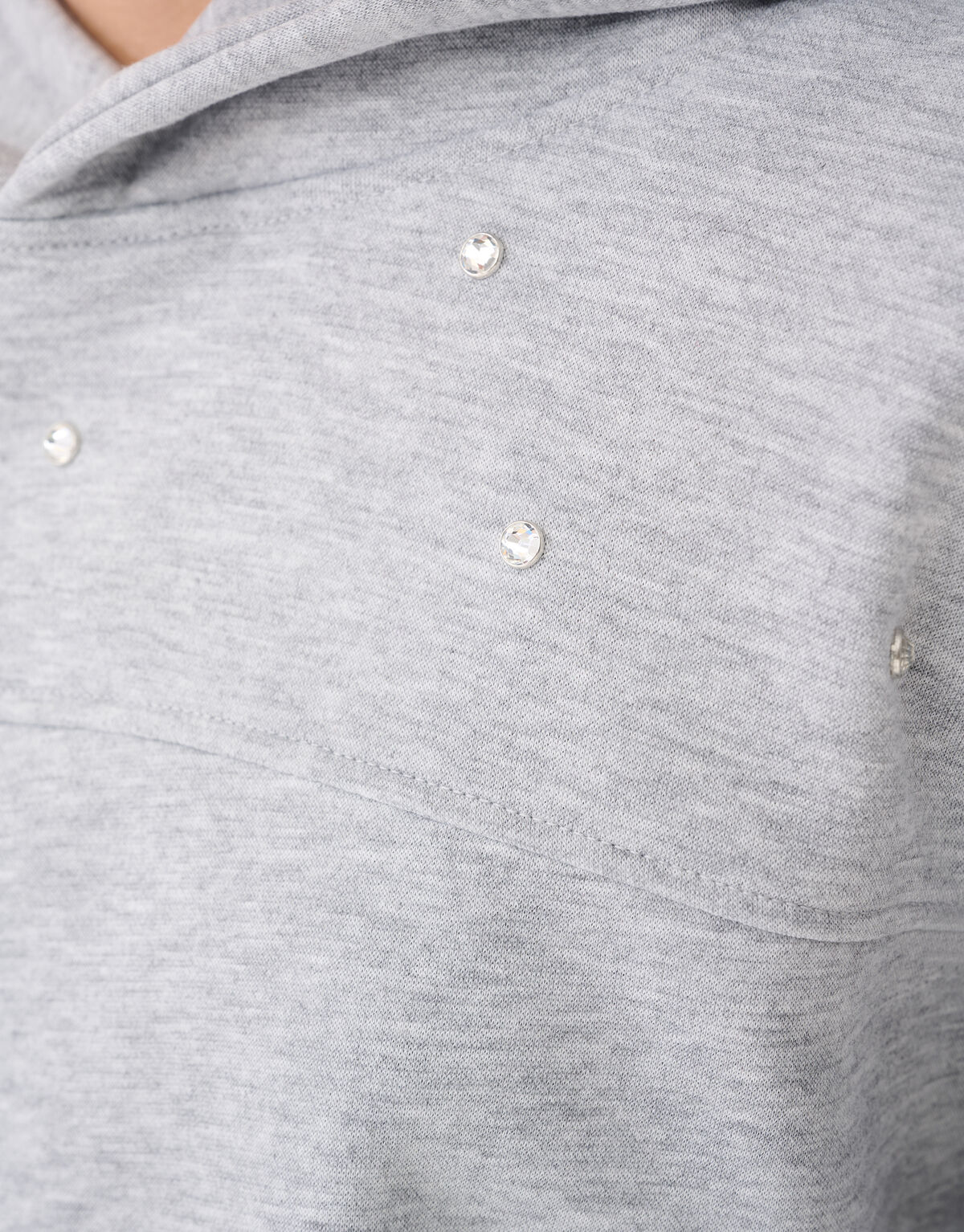 Strass Hoodie Hellgrau SHOEBY GIRLS
