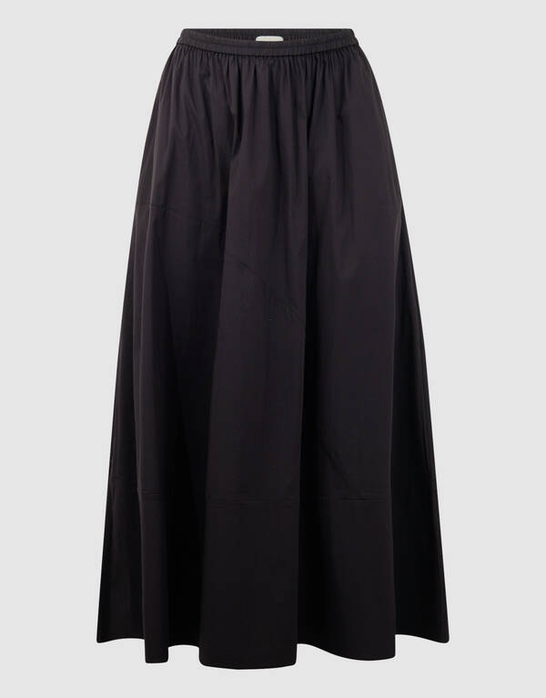 Popeline Maxi Rock Schwarz SHOEBY WOMEN