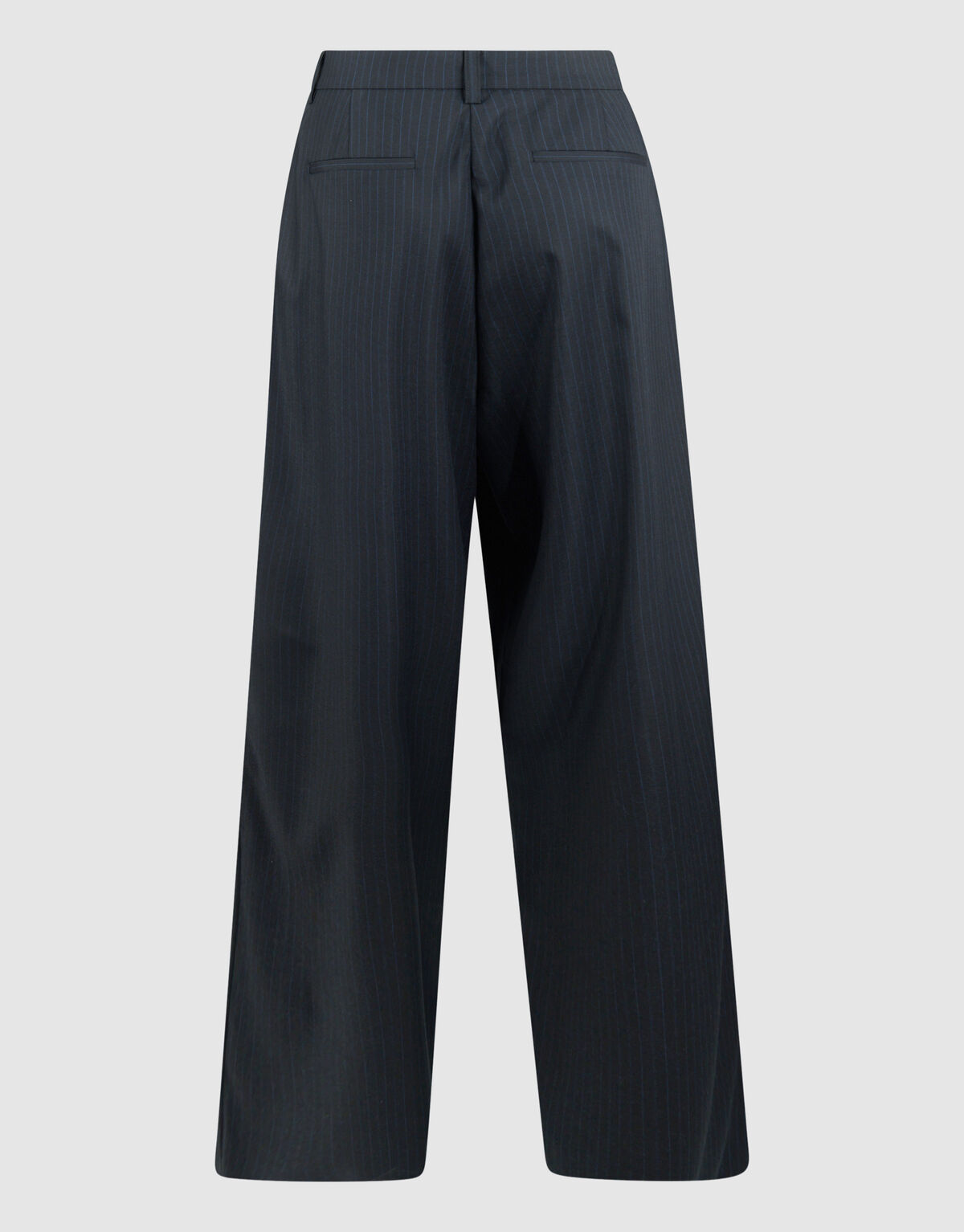 Nadelstreifen-Hose mit weitem Bein, dunkelblau SHOEBY WOMEN