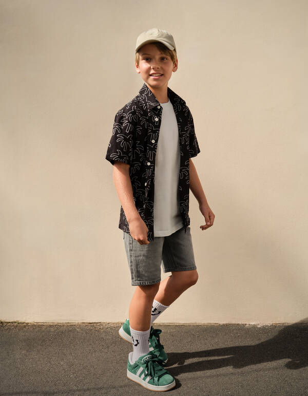 Palm Shirt Schwarz SHOEBY BOYS