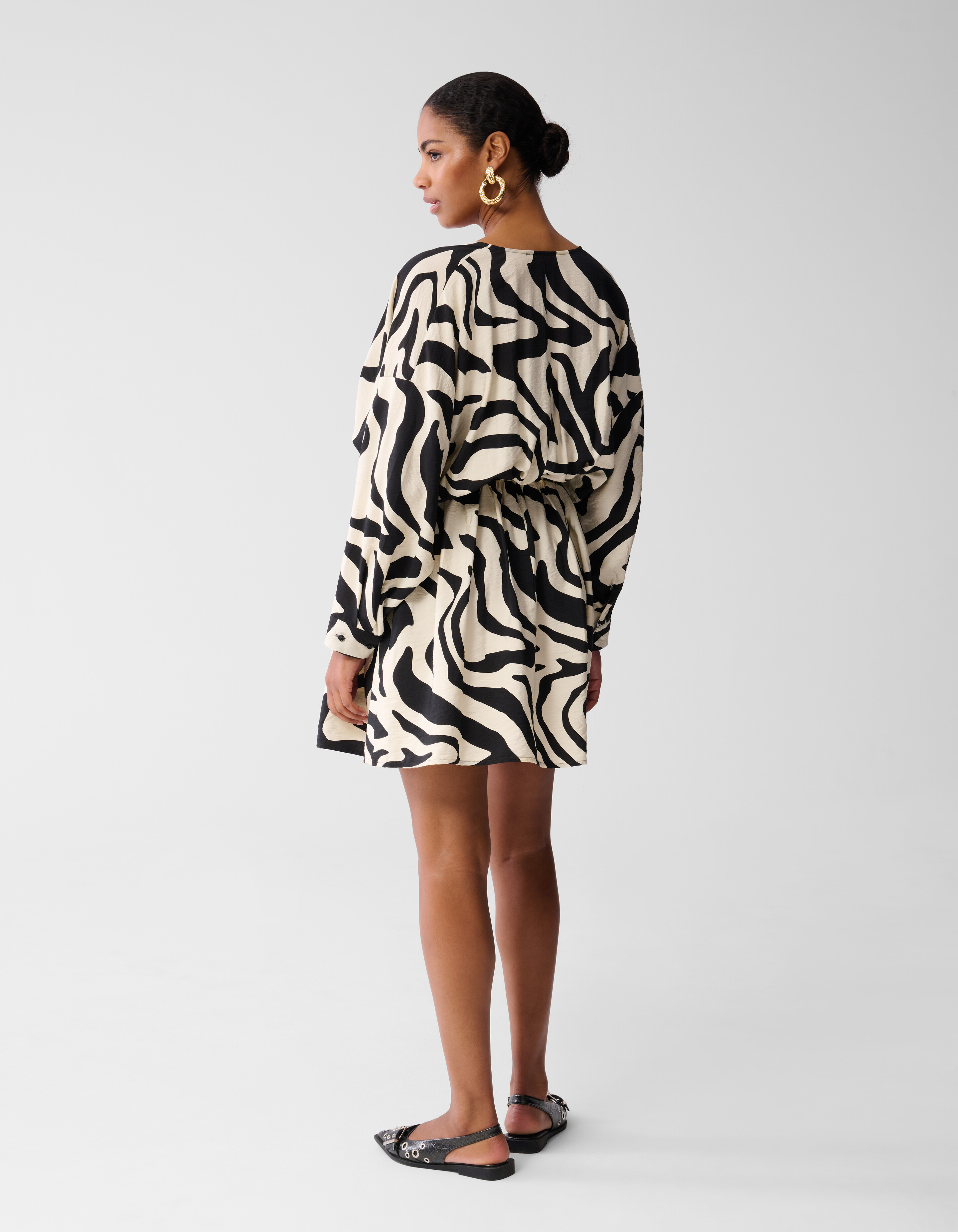 Zebra-Minikleid Schwarz SHOEBY WOMEN