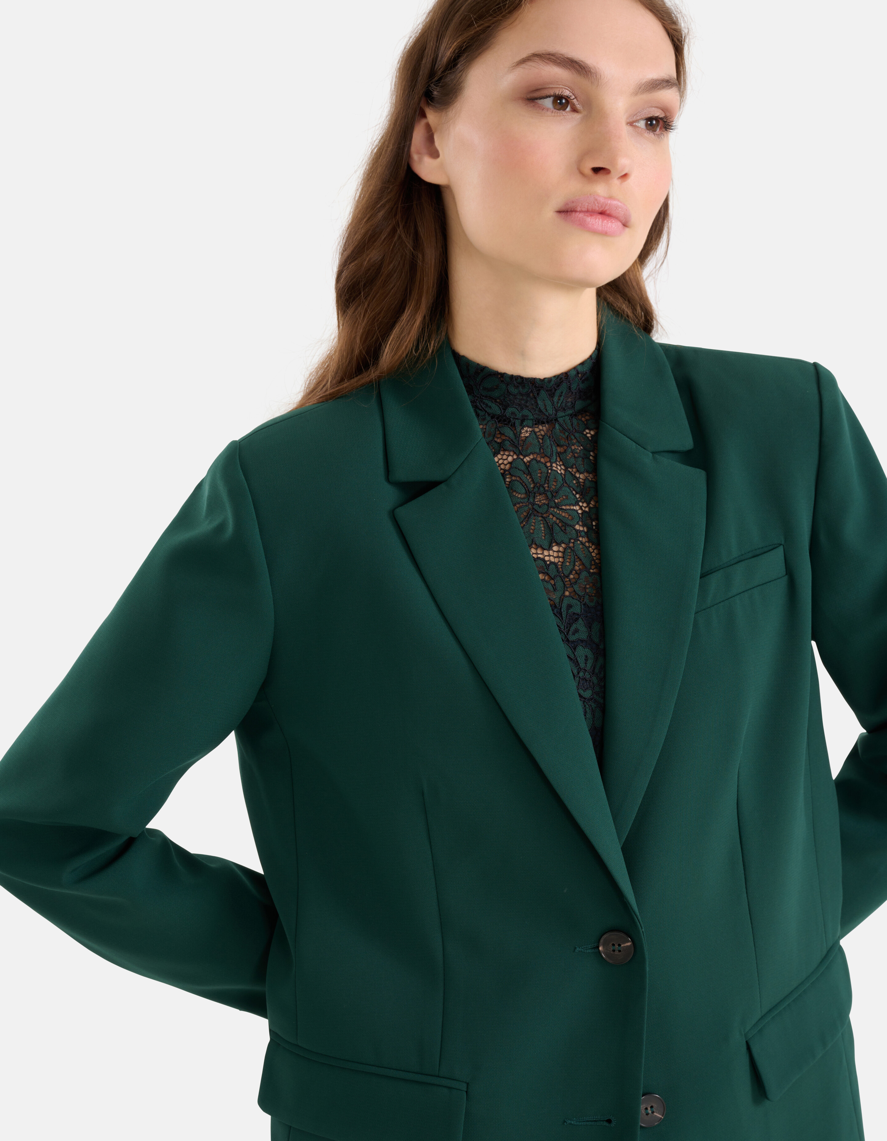 Basic Blazer Dunkelgrün SHOEBY WOMEN