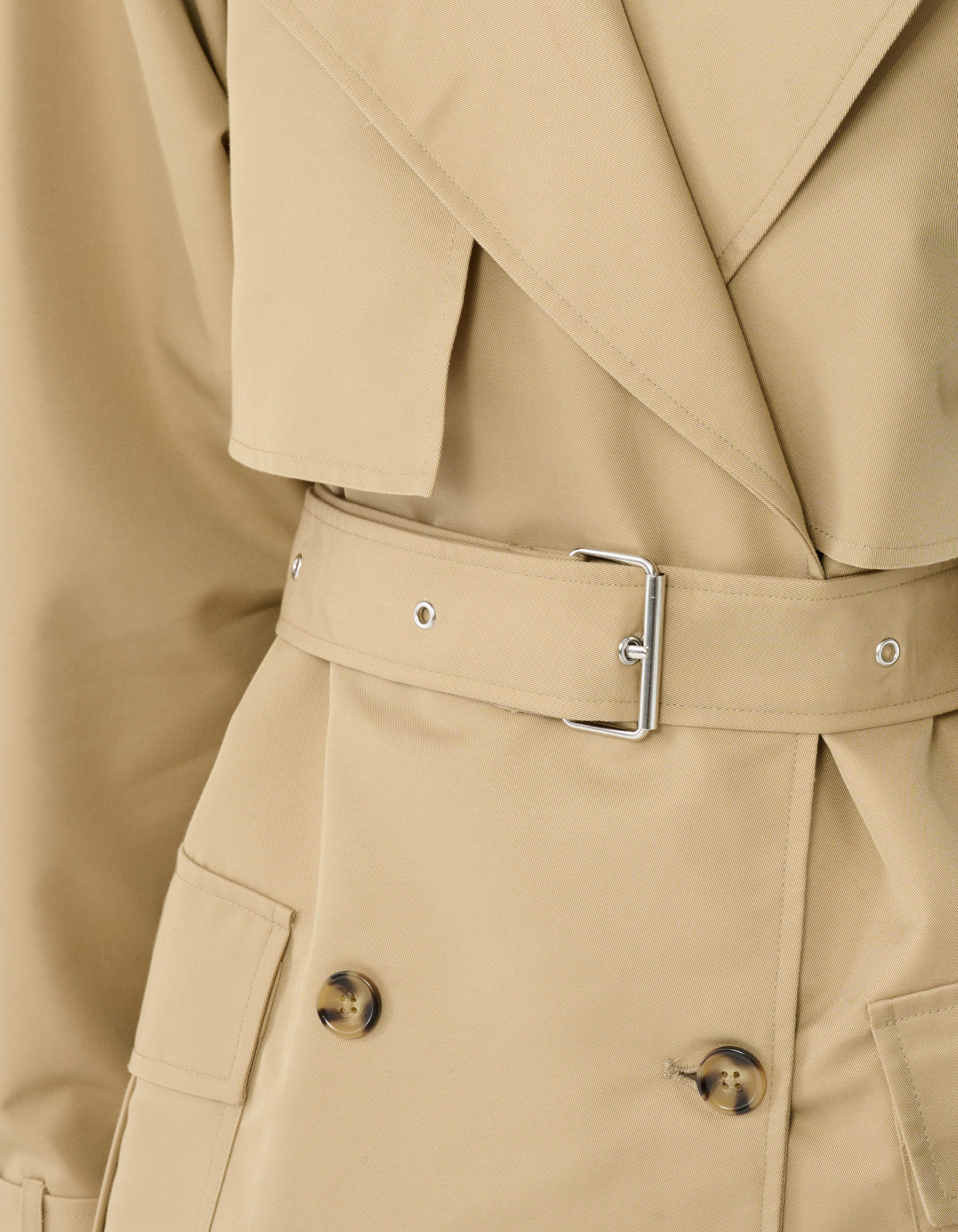 &Uuml;bergro&szlig;er Trenchcoat Zand von Lonneke SHOEBY WOMEN