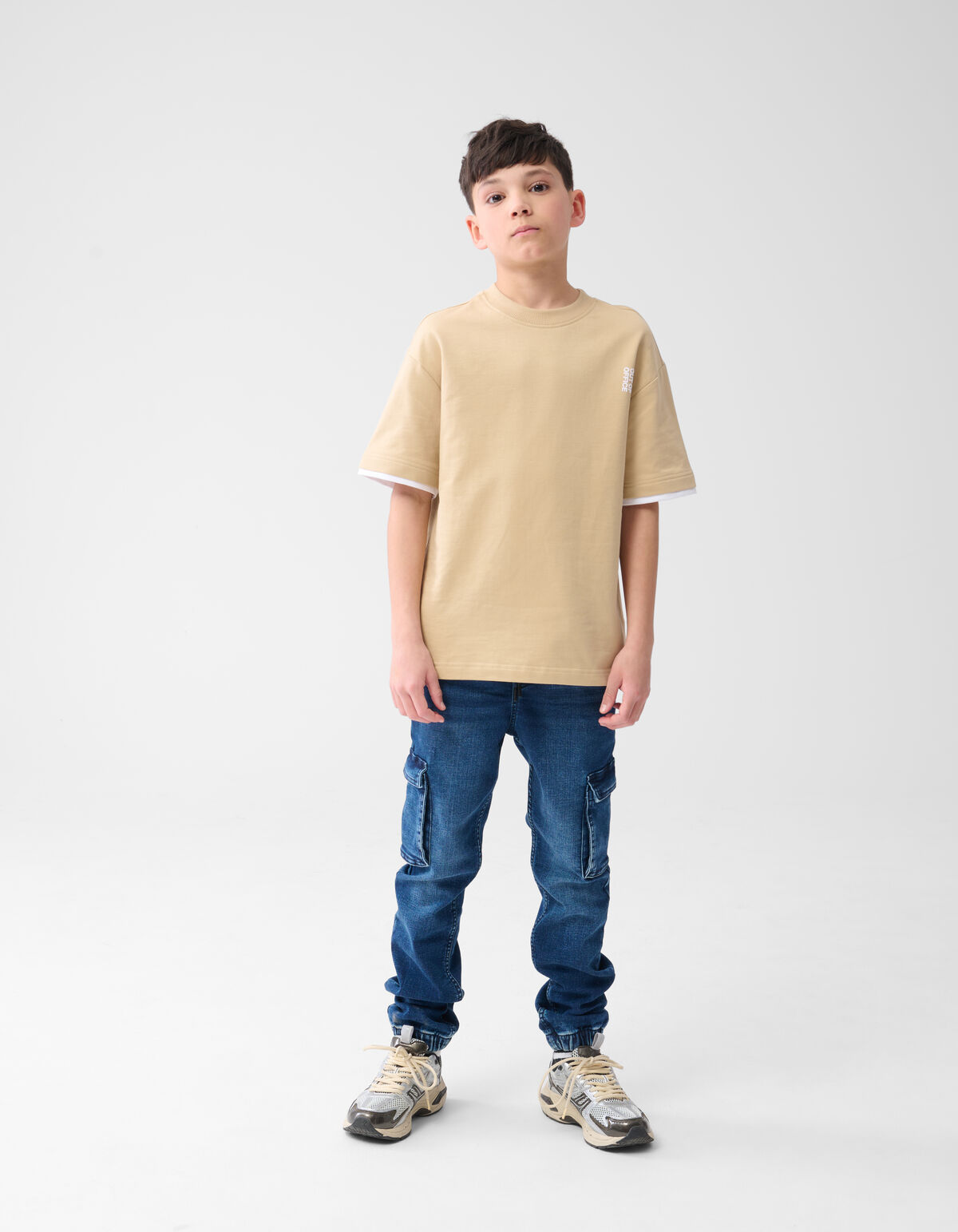 Text-T-Shirt Sand SHOEBY BOYS