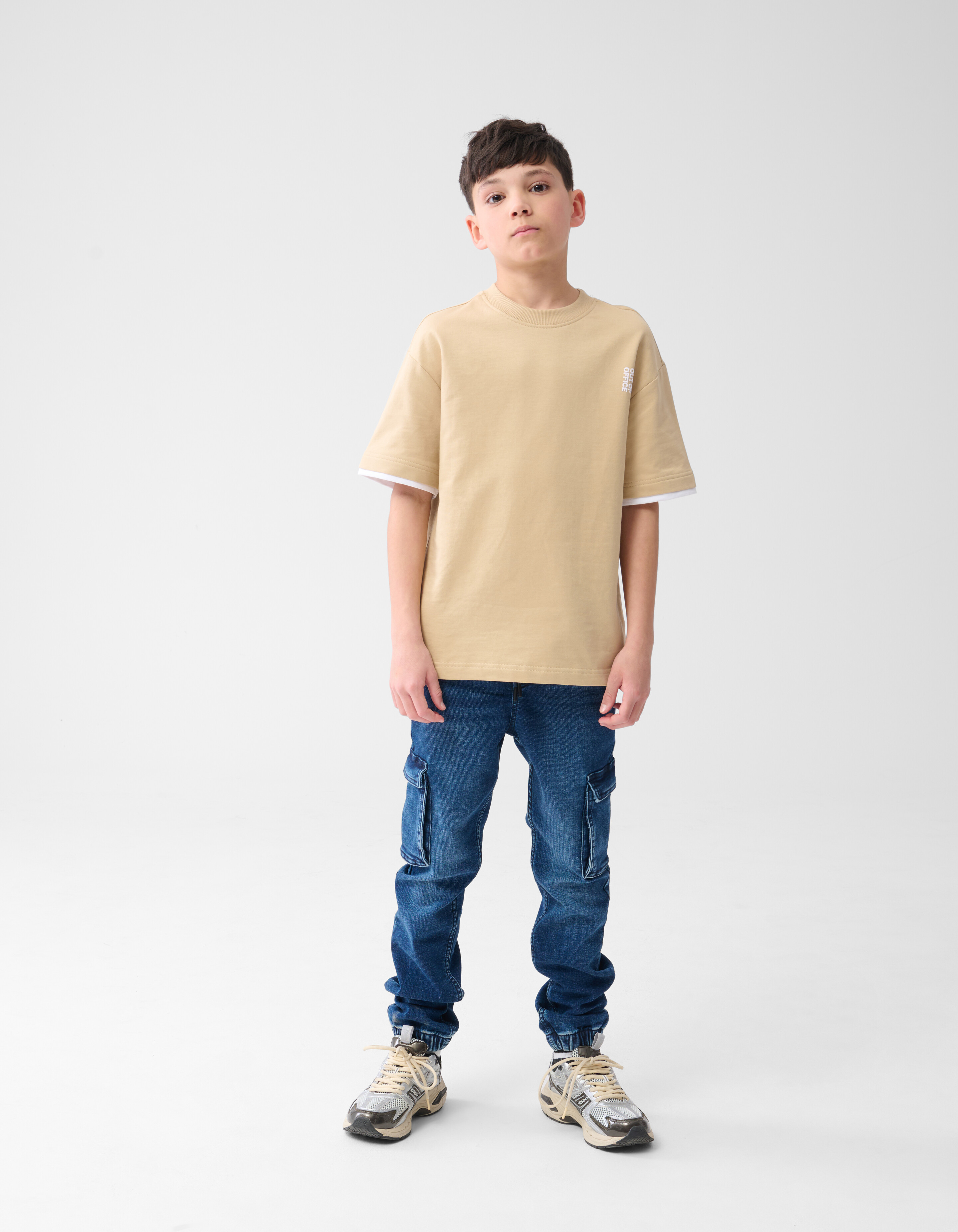 Text-T-Shirt Sand SHOEBY BOYS