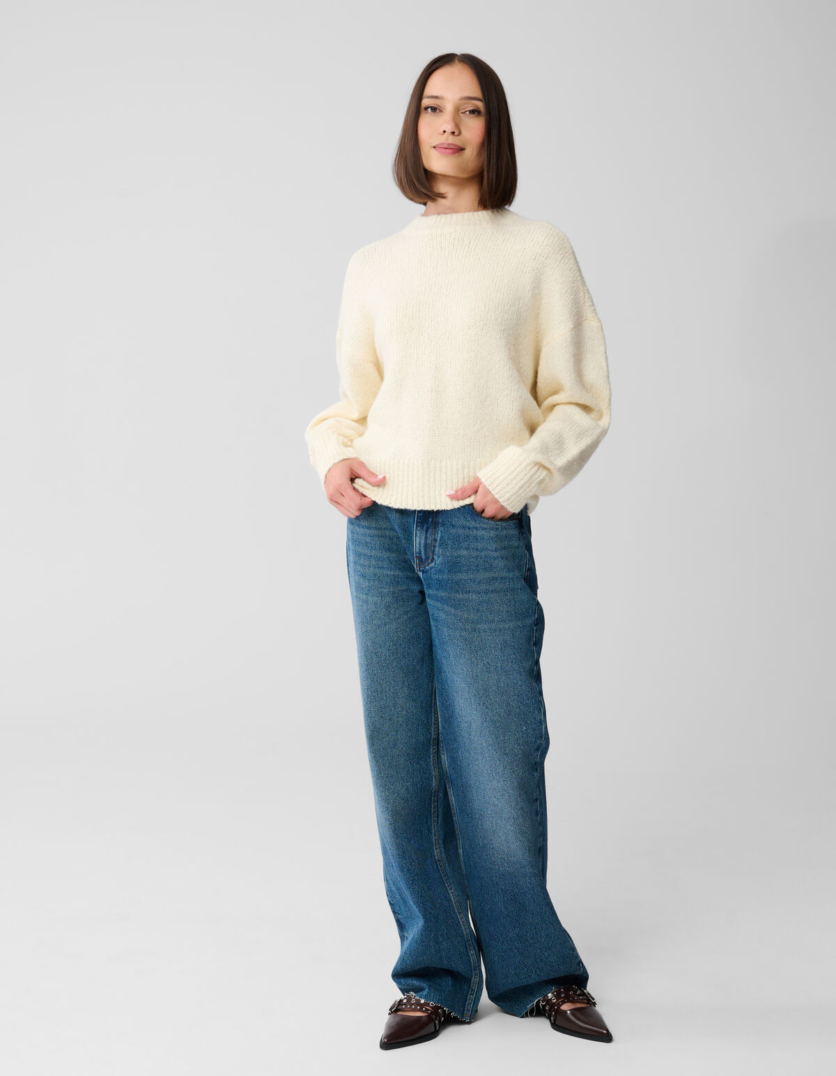 Muse Club Artwork Pullover Gebrochen Wei&szlig; SHOEBY WOMEN