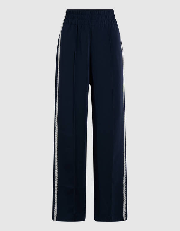 Sportliche Hose mit weitem Bein Dunkelblau SHOEBY WOMEN