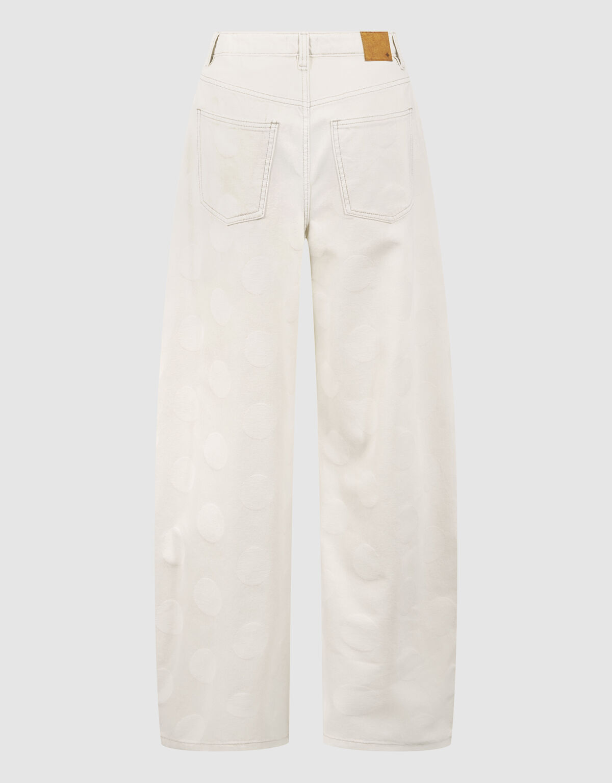 Polkadot Baggy Fit Jeans Gebrochen Wei&szlig; SHOEBY WOMEN