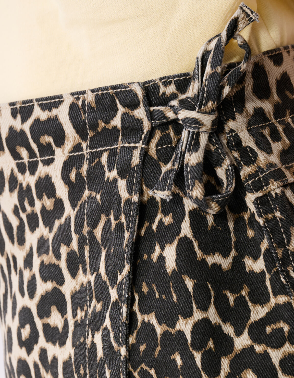 Denim-Leoparden-Skort Braun SHOEBY GIRLS