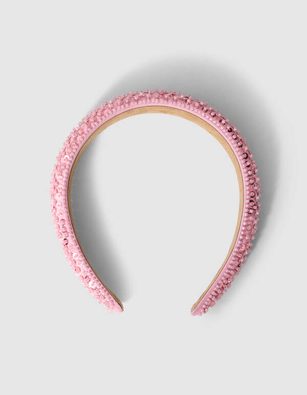 Sequin Haarreif Rosa SHOEBY ACCESSOIRES