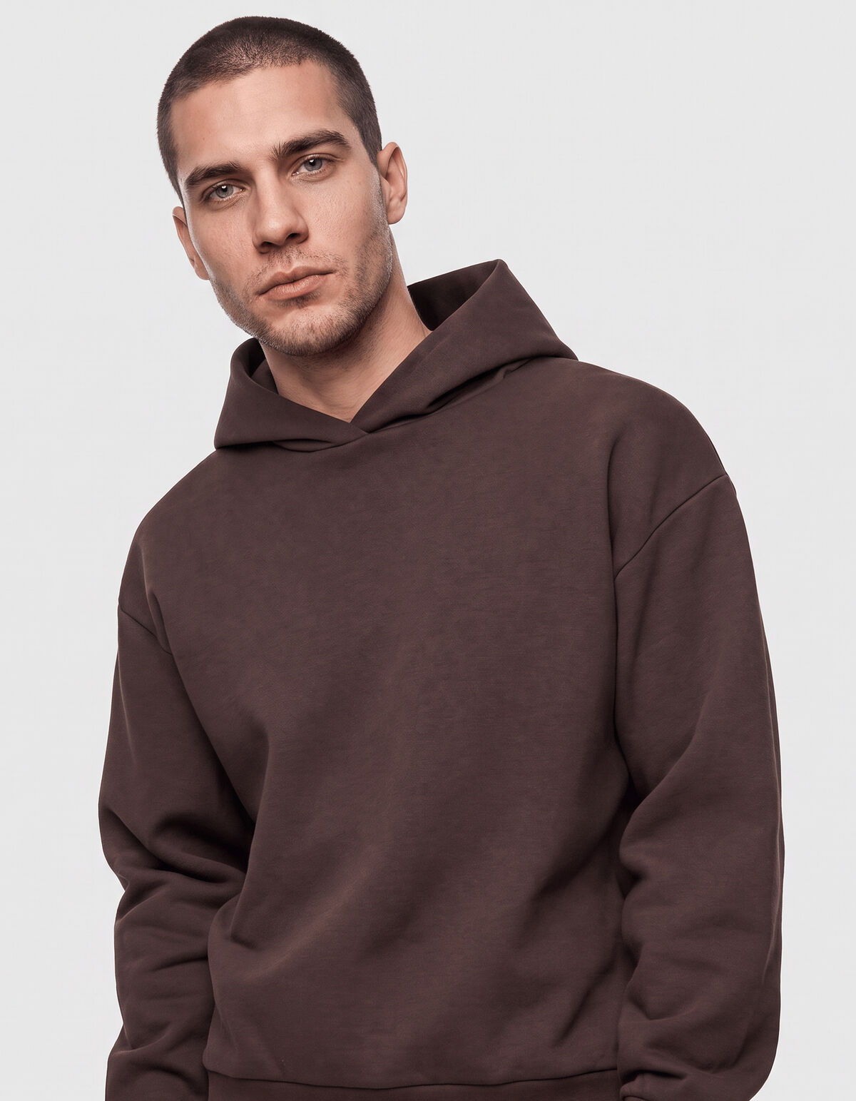 Interlock-Hoodie Dunkelbraun SHOEBY MEN