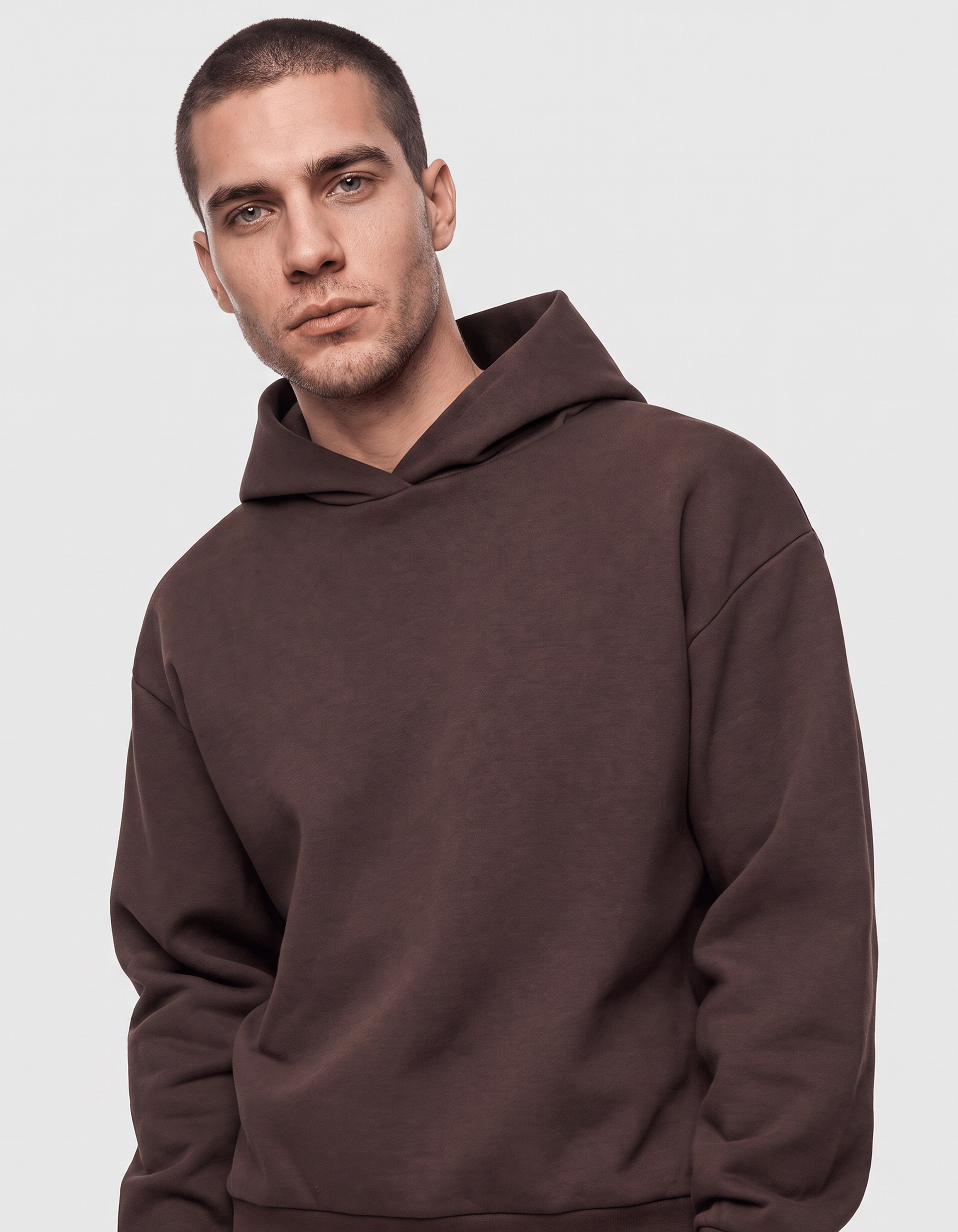 Interlock-Hoodie Dunkelbraun SHOEBY MEN