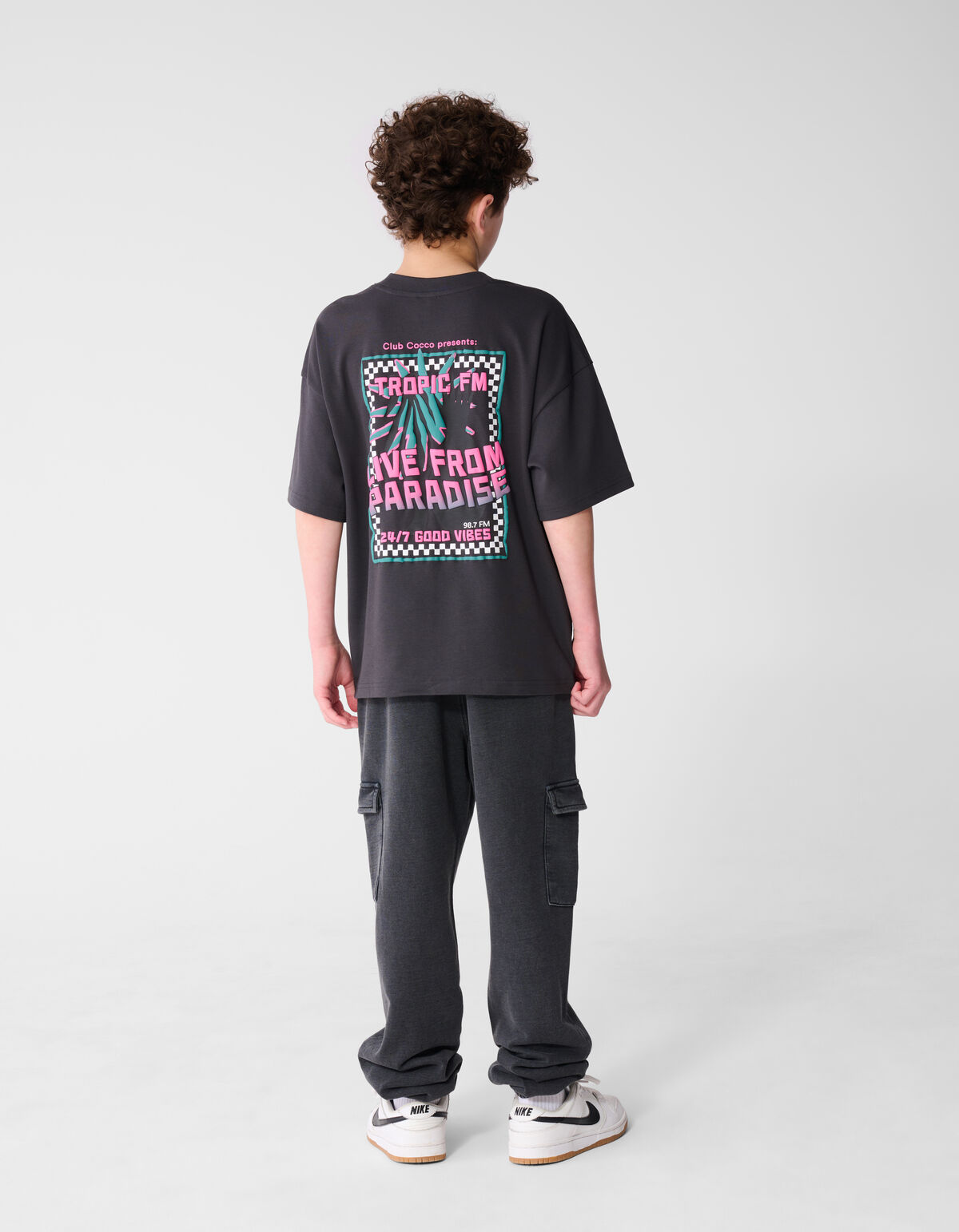 Loose Fit Cargo Hose Dunkelgrau SHOEBY BOYS