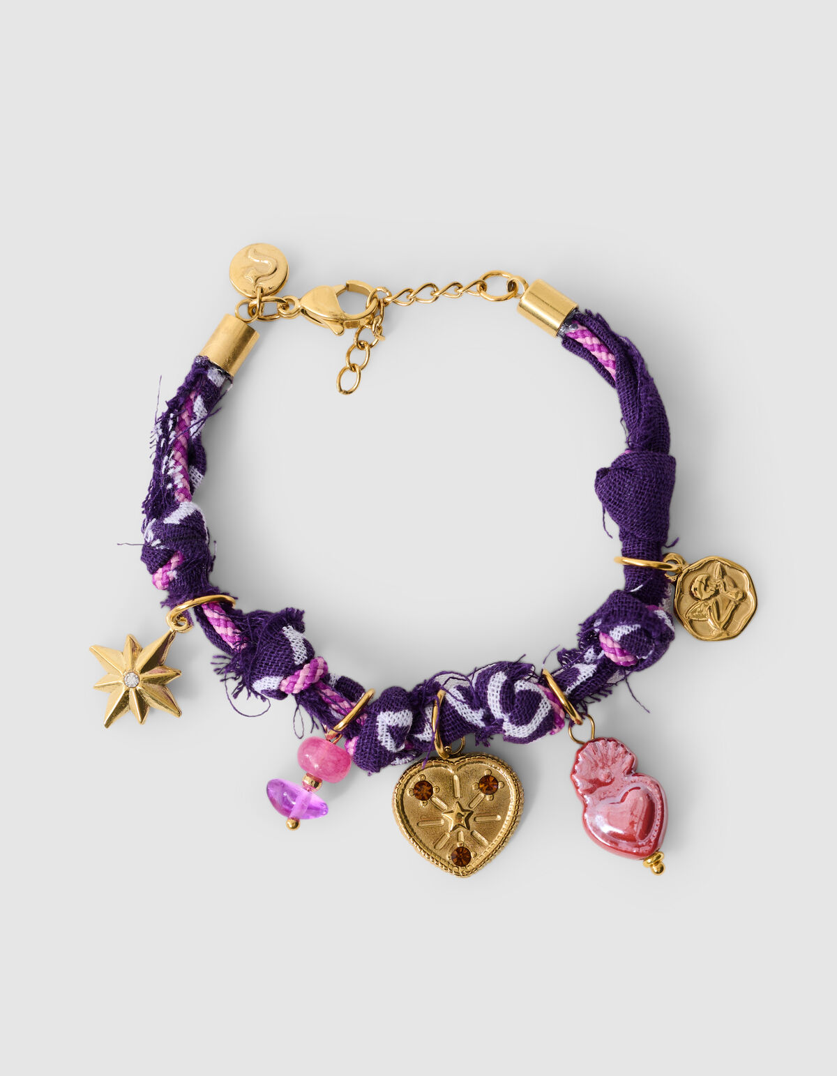Bandana Charm Armband Lila SHOEBY ACCESSOIRES
