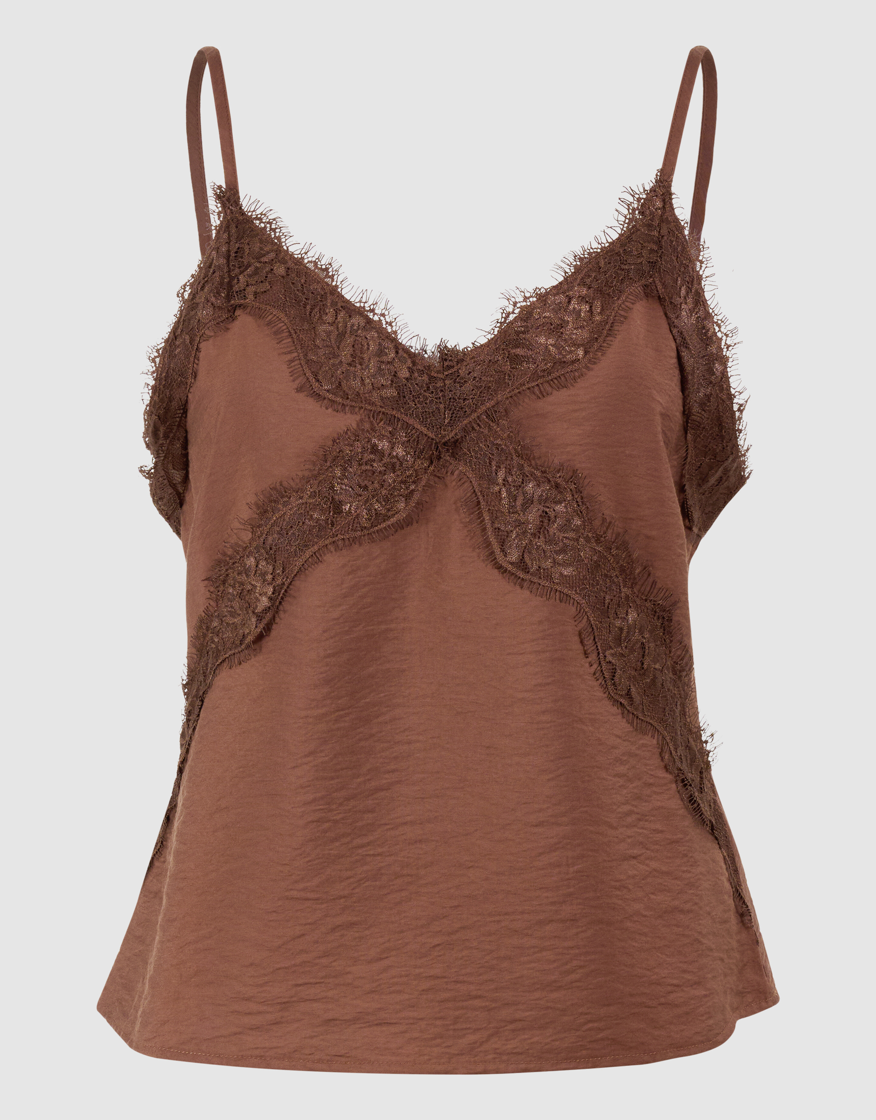 Kanten Twist Singlet Braun SHOEBY WOMEN
