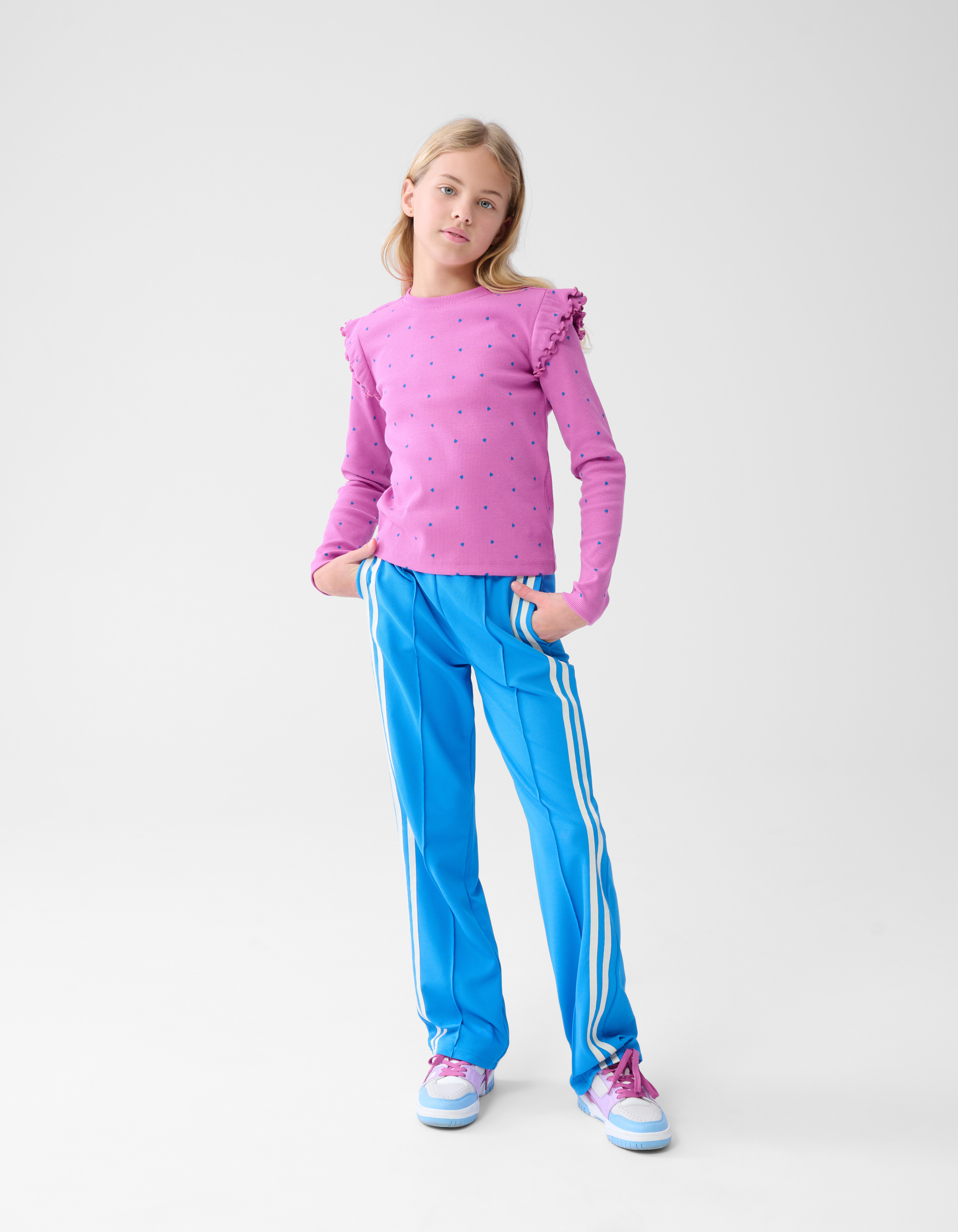 Herz-Rüschen-Top Rosa SHOEBY GIRLS