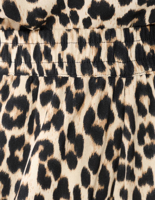 Leopard Twist Weitbein-Hose Braun SHOEBY WOMEN