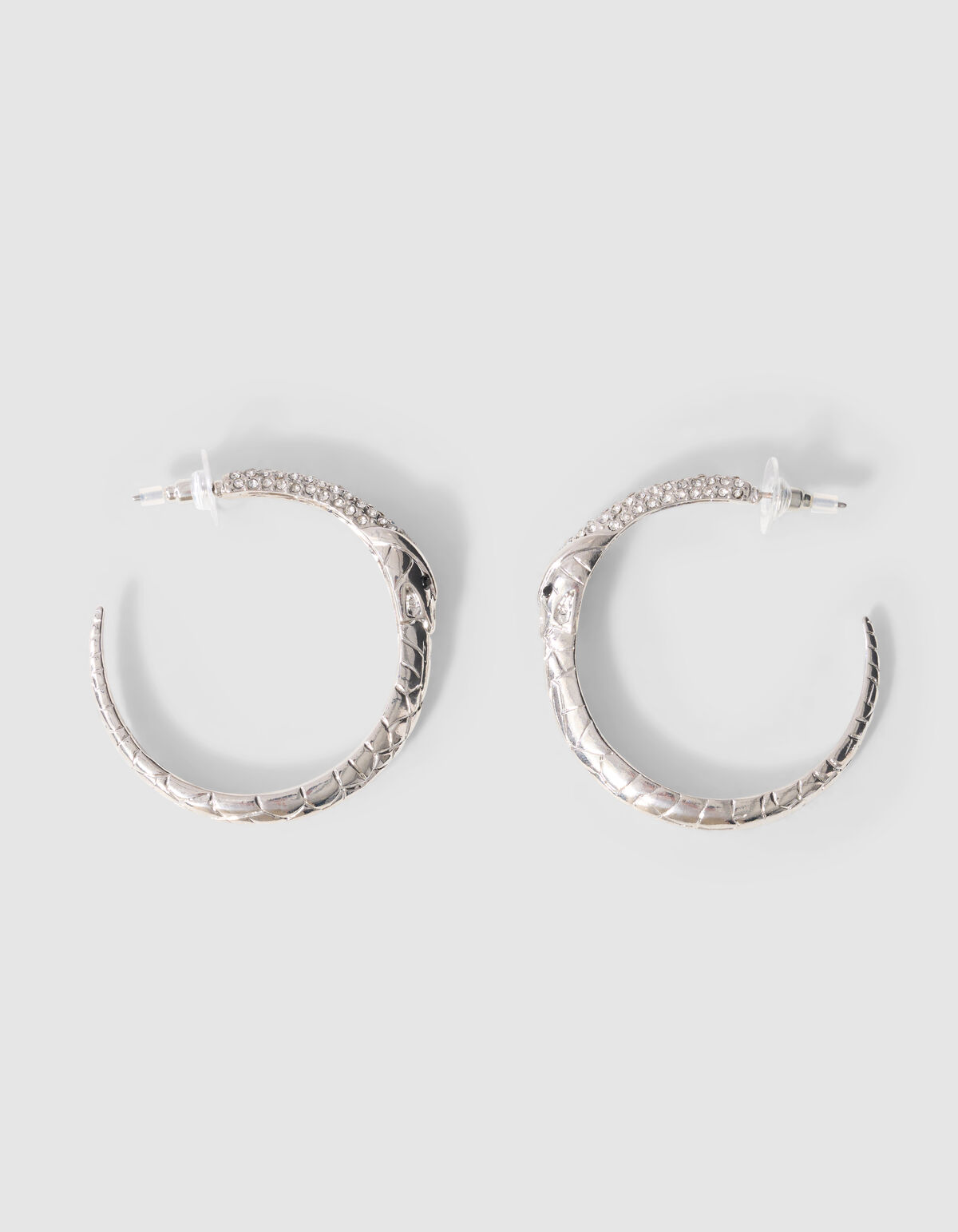 Schlangen-Creolen aus Silber SHOEBY ACCESSOIRES