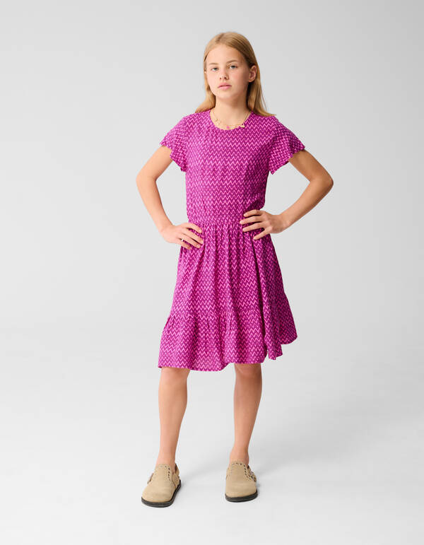 Bedrucktes Wave-Kleid Rosa SHOEBY GIRLS