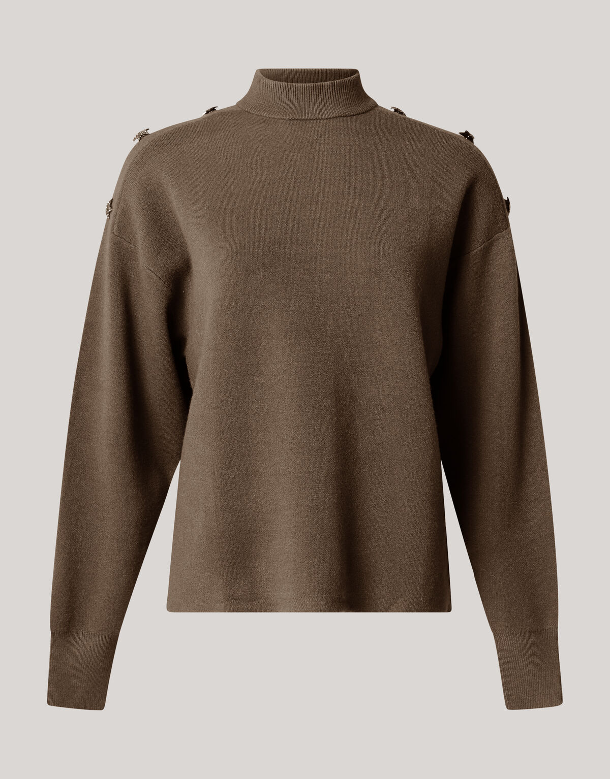 Knopfleiste Pullover Dunkelgr&uuml;n SHOEBY WOMEN