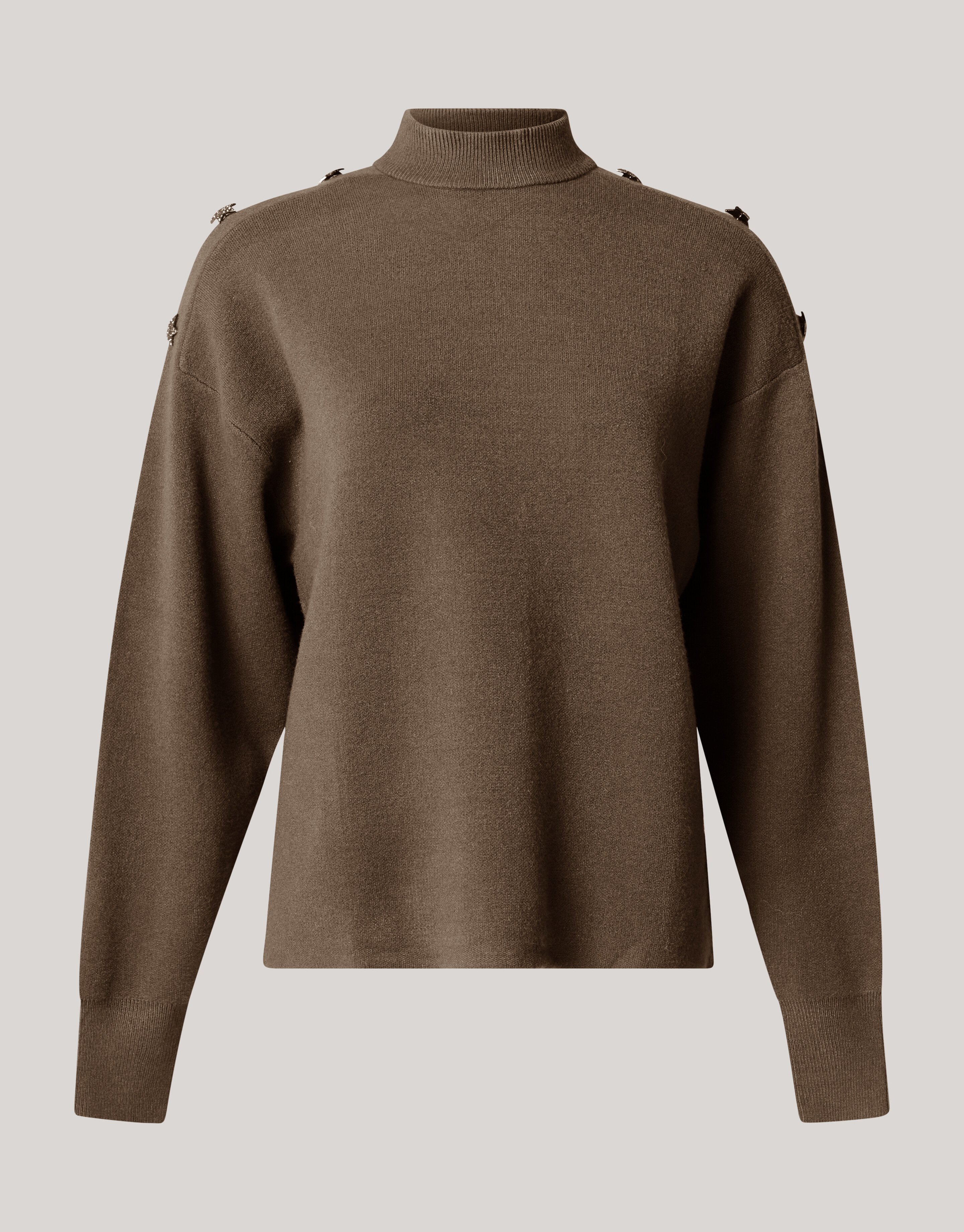 Knopfleiste Pullover Dunkelgr&uuml;n SHOEBY WOMEN