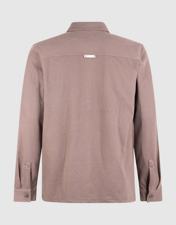 Strukturiertes Overshirt Hellbraun SHOEBY MEN
