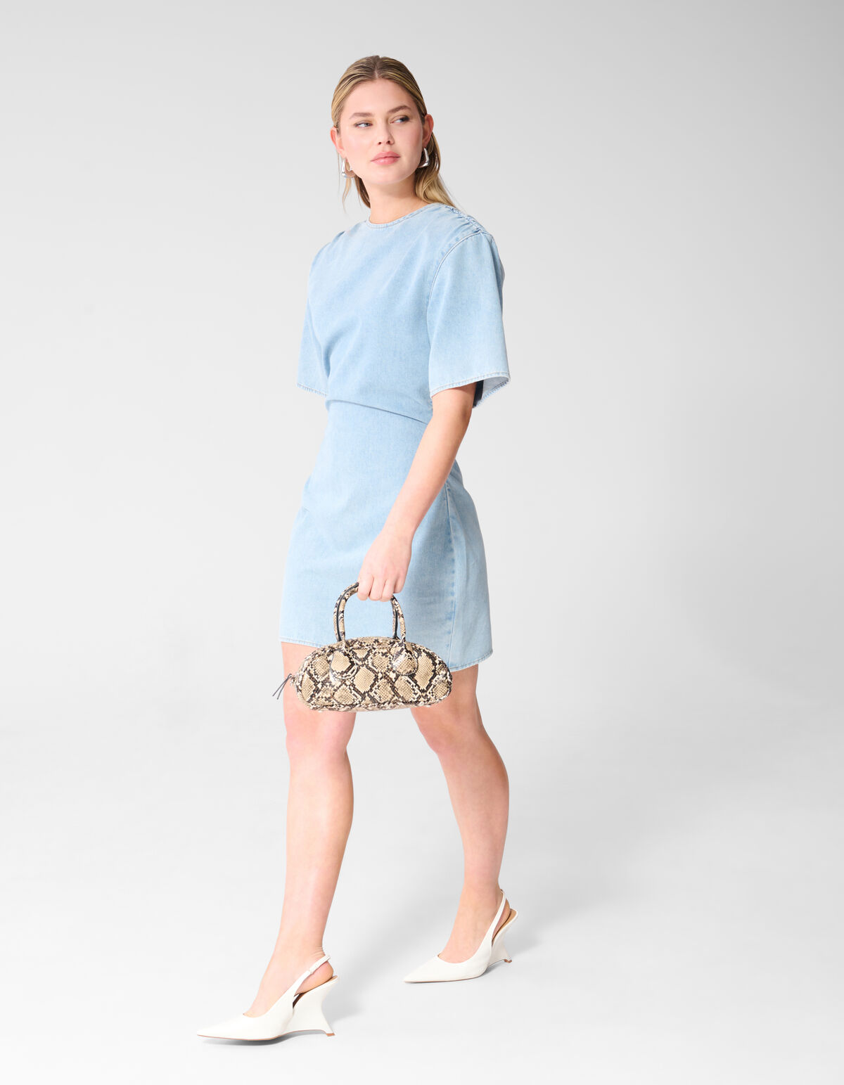 Denim Mini Kleid Gebleicht SHOEBY WOMEN